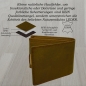Preview: Edle Voll-Leder Herren Geldbörse Brieftasche RFID Schutz Riegelverschluss Querformat (braun)